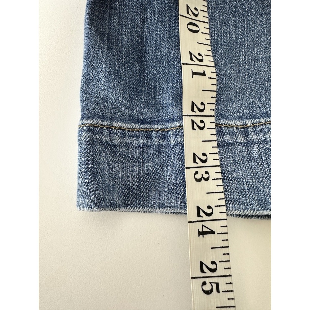 Maeve Anthropologie Denim The Colette Wide Leg Jeans Women's Size 25 P Blue Wash - Picture 8 of 8